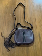 Allsaints Kepi Crossbody Bag Deep Burgundy Leather NWOT