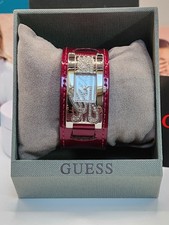 Guess Montre Strass Et Cuir
