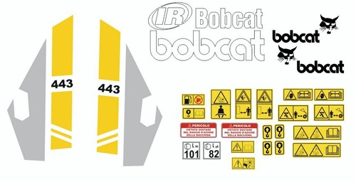 Bobcat 443 stickers - stickers, adhésifs