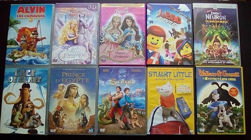 Lot dvd enfants barbie - lot,