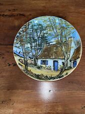 Assiette YOUEN (Yves Alain Pleuven ) Faïence Bretagne Style Henriot Quimper