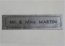 Plaque gravée pour boite aux lettres 