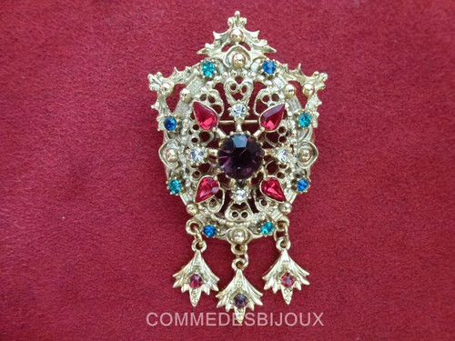 Broche vintage miroir belle - belle, au
