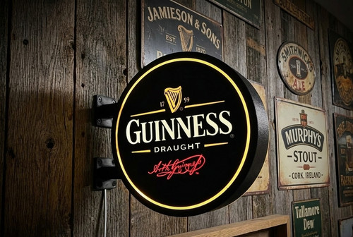 Enseigne lumineuse guinness - enseigne,