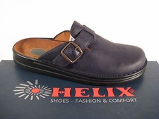 Helix Sabots Homme Mule Mules Chaussures Sandales Sabot Noir Cuir