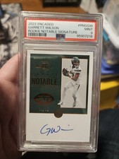 2022 Garrett Wilson - Panini Encased Rookie Notable Signatures #RNS-GW /99 Psa 9