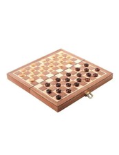 Jeu de Dames en Bois Pliable -
