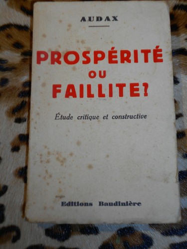 Audax prospérité ou - audax, :