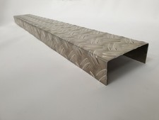 Tôle Ondulée Profil U Aluminium 1,5/2,0mm U Profil Fiche 50cm 75cm 100cm Bordé