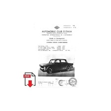 1963 Fiat 1100 D Scheda di