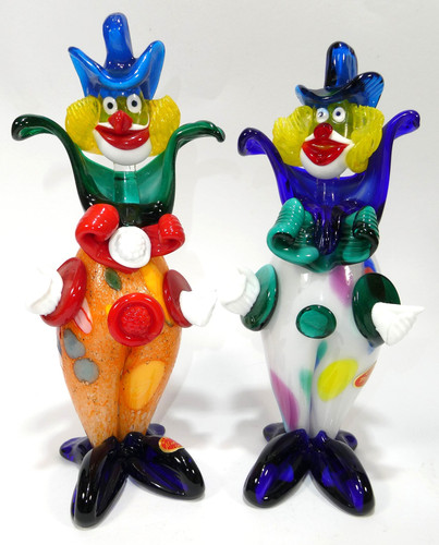 Figurine clown murano - clown, verre
