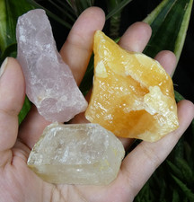 Lot 3 Pierres Quartz Rose &