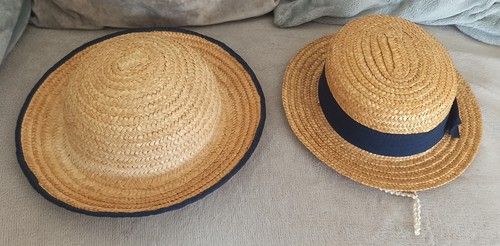 Chapeaux paille canotier - chapeaux,