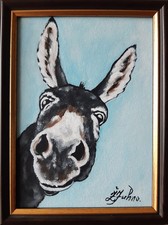 Peinture à l'huile d'âne