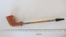 Pipe terre cuite sculptée 