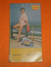 Catalogue appareil photo 35 mm Kodak Retina RETINETTE du Japon pour collection