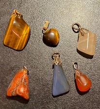 Rare Beautiful Semi Precious Stone Pendant Lot