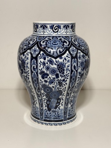 Vase delft céramique bleu - vase,