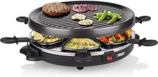 Raclette Princess 6 Grill Party Pour 2 à 6 Personnes Plaque en Pierre Ronde Ø3