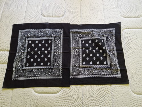Bandanas lot noir et - lot, 2