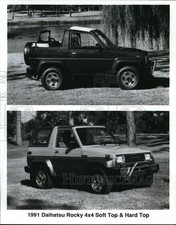 1991 Press Photo Daihatsu Rocky 4x4 soft top & hard top - pia05771