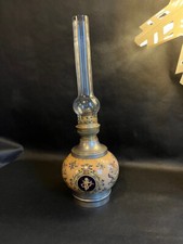 Lampe à pétrole en faience