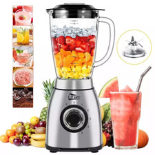 Blender Glass Stainless Steel 1800W Ice Crusher Smoothie Maker Universal Mixer