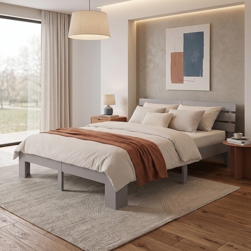 Lit double bois futon - en,