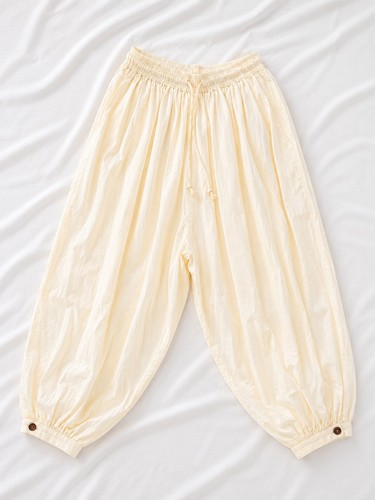 Pantalon sarouel femme blanc