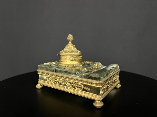 Encrier bureau ancien en - encrier,