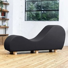 Black Faux Leather Yoga