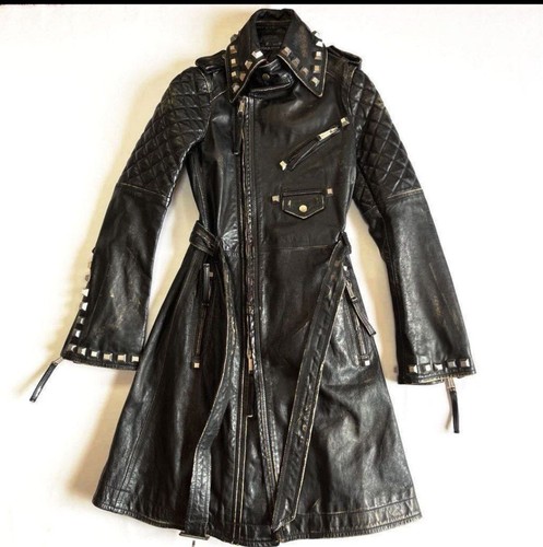 Dsquared biker coat leather - dsquared,