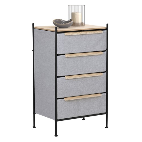 Commode tiroirs tissu - 4, en
