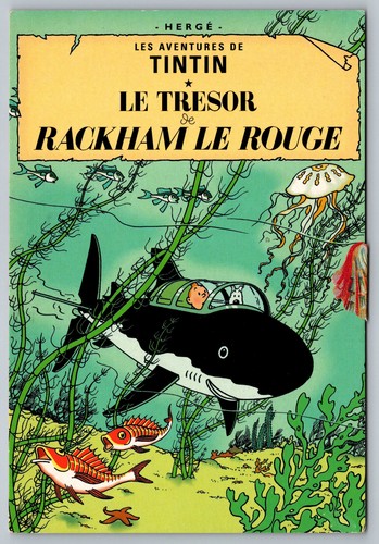 Postcard herge les aventures - les,