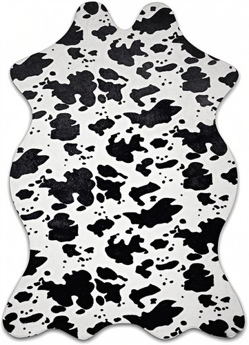 Tapis imprimé vache fausse - imprimé,