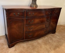 Bernhardt Traditional Flame Mahogany Server Buffet Sideboard Vintage Wood
