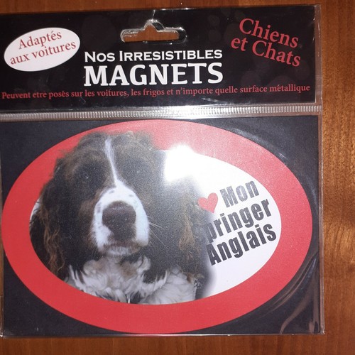 Magnet chien aime mon - chien, j'aime
