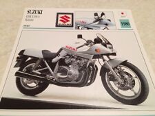 Fiche moto collection Atlas motorbike Suzuki GSX1100 S Katana GSX 1100 1980