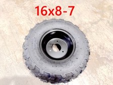 7 inch Wheel Rim Tyre Quad Bike ATV Buggy Gokart 3 Stud 16 X 8-7" Trike Project