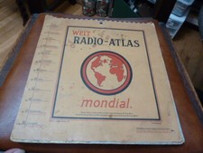 Old European Atlas WWII Era Welt Radio-ATlas Mondial