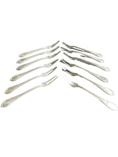 12 Fourchettes à 2 dents – Métal argenté