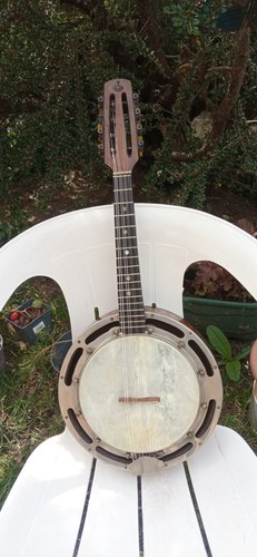 Banjo banjoline ancien - banjoline, début
