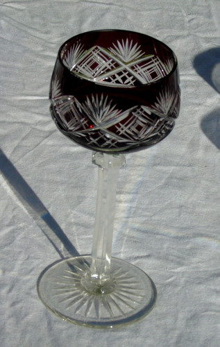 Verre cristal doublé de - doublé,,