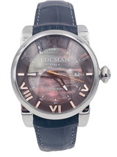 Montre Locman Toscano Automatique Ref590AMA/900 42Mm Marron Très Remisée Neuf
