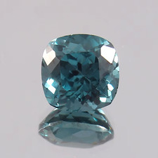 10x10MM Flawless Indicolite Blue Green Tourmaline Cushion Quality Loupe Gemstone