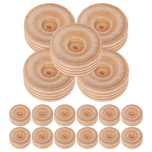 Roues bois inachevées pour - bois,