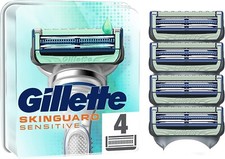 Pack 4 Lames GILLETTE SKINGUARD Sensitive Recharge de Rasoir Gilette Proglide