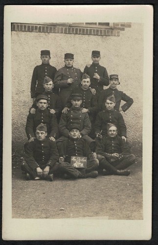 Cpa carte photo militaires - photo,