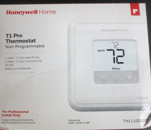Honeywell th1110d2009 pro - honeywell,