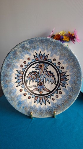 Assiette décor oiseau - d’un,